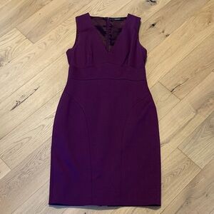 Tahari Deep Purple Dress